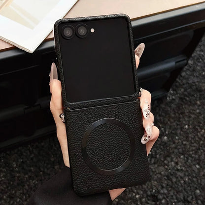 Lychee pattern leather magnetic wireless case z flip - product image