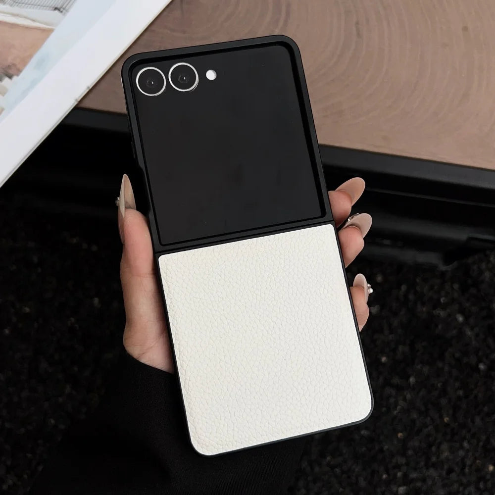 Lychee pattern leather shockproof case samsung flip - product image