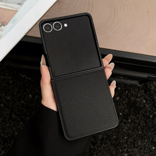 Lychee pattern leather shockproof case samsung flip - product image