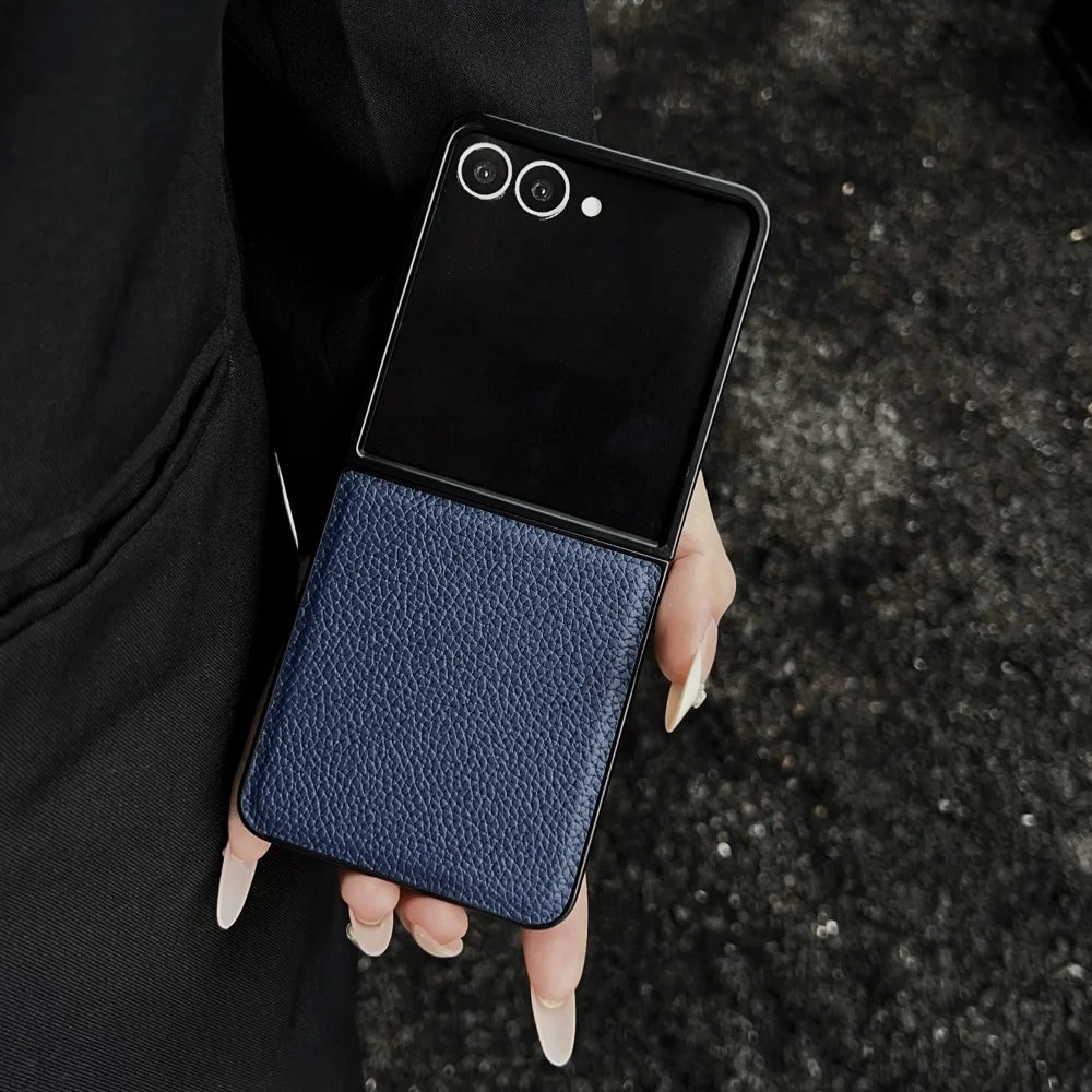 Lychee pattern leather shockproof case samsung flip - product image