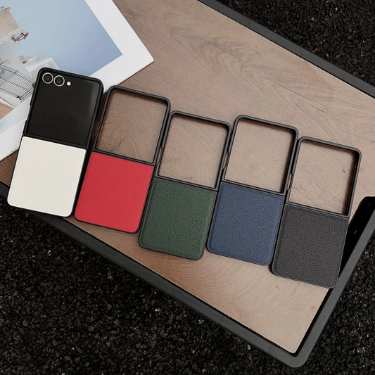 Lychee pattern leather shockproof case samsung flip - product image