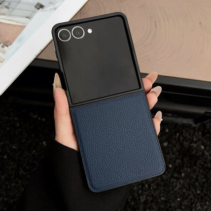 Lychee pattern leather shockproof case samsung flip - product image