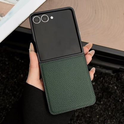 Lychee pattern leather shockproof case samsung flip - product image