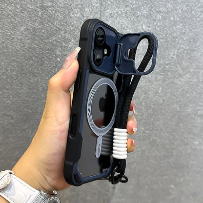 Magnetic armor case with wrist strap - product image