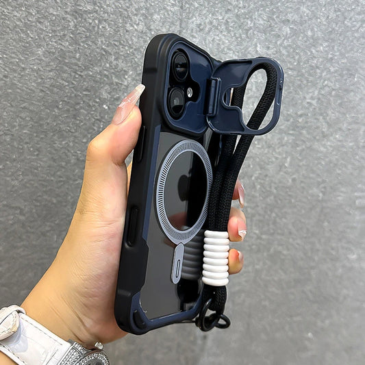 Magnetic armor case with wrist strap - product image
