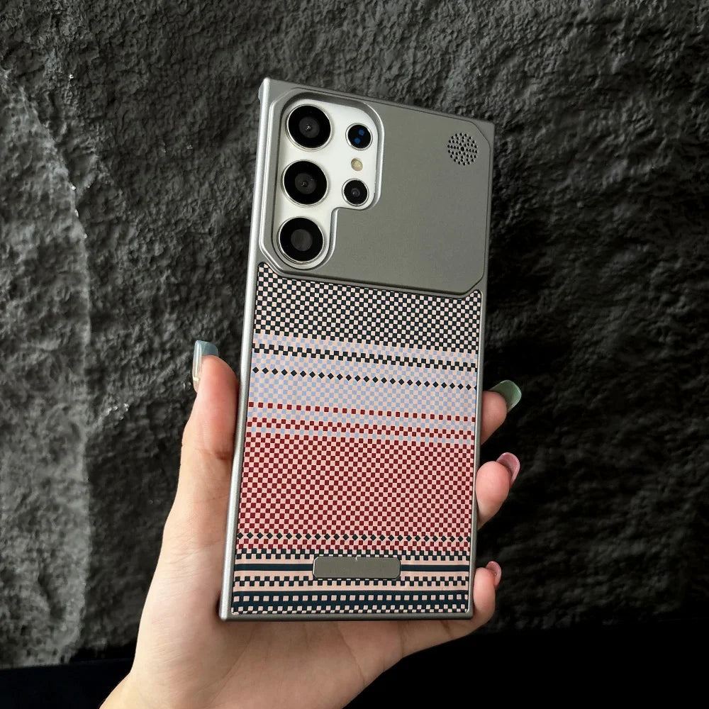 Magnetic carbon fiber frameless case samsung - product image