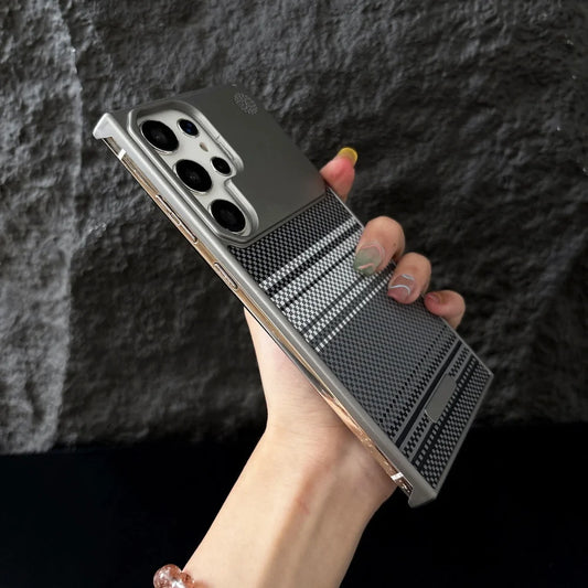 Magnetic carbon fiber frameless case samsung - product image