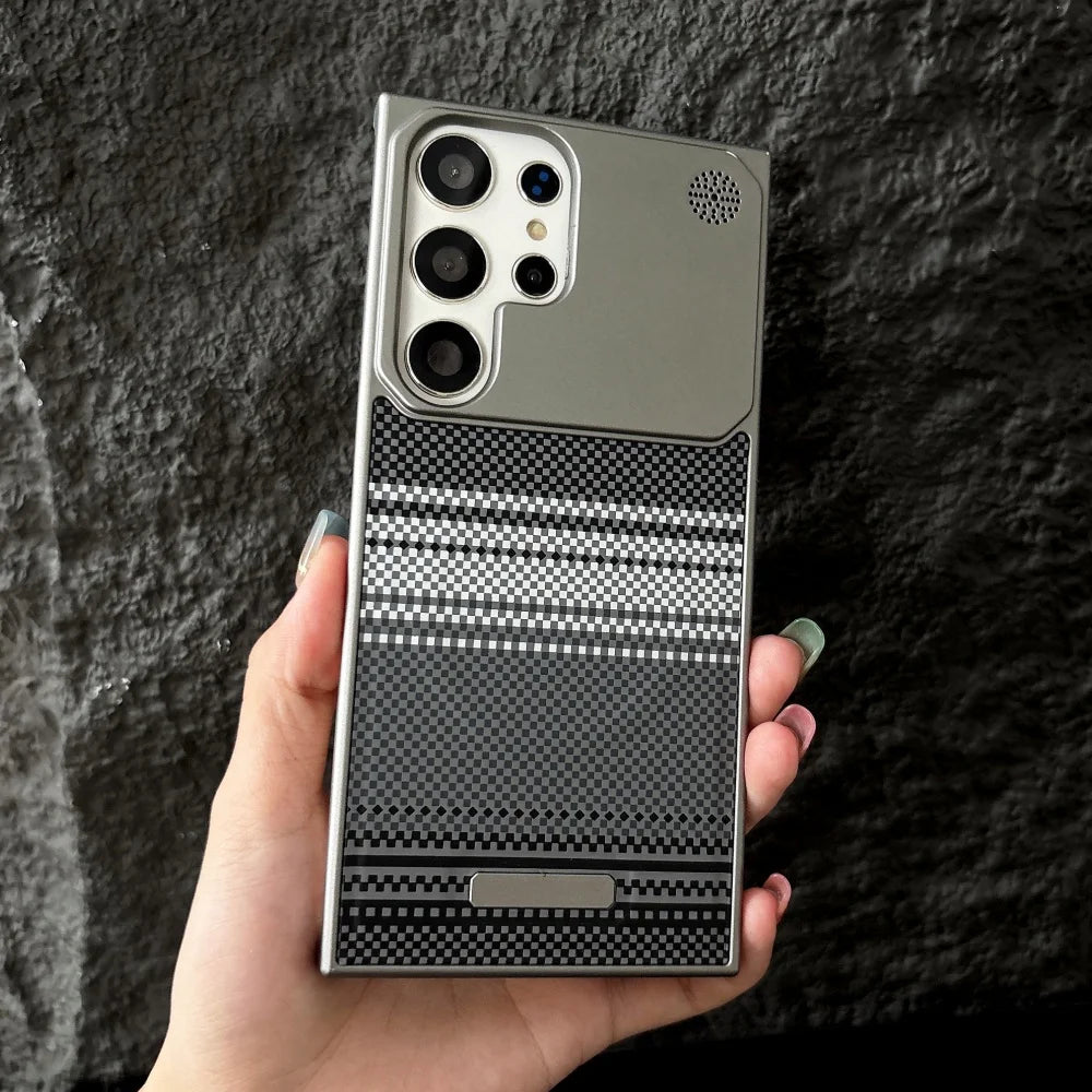 Magnetic carbon fiber frameless case samsung - product image