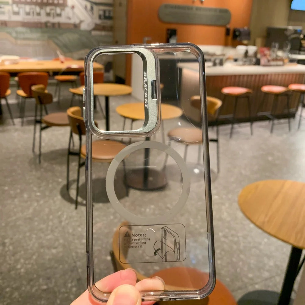 Magnetic clear fold lens holder case - product image