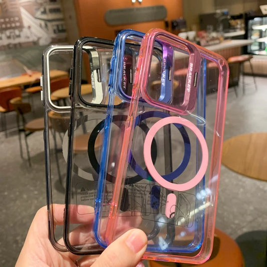 Magnetic clear fold lens holder case - product image