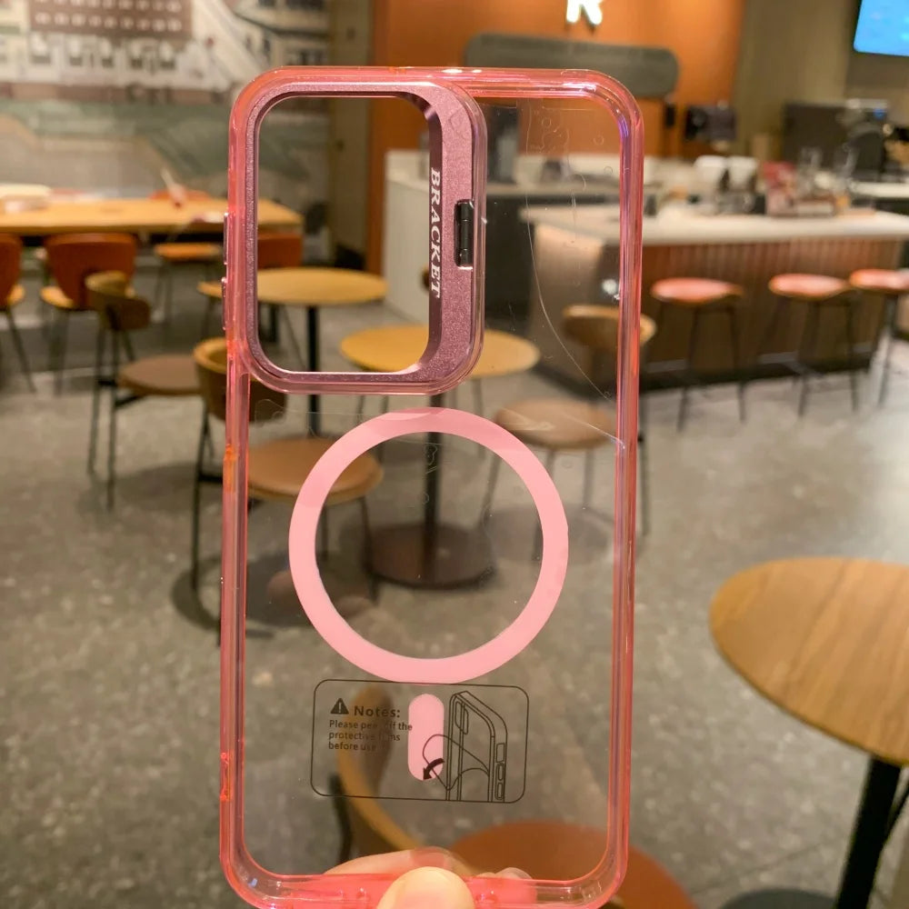 Magnetic clear fold lens holder case - product image