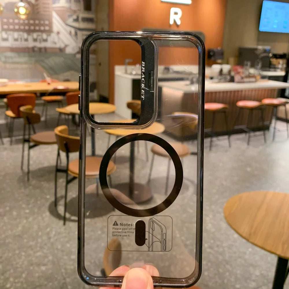 Magnetic clear fold lens holder case - product image