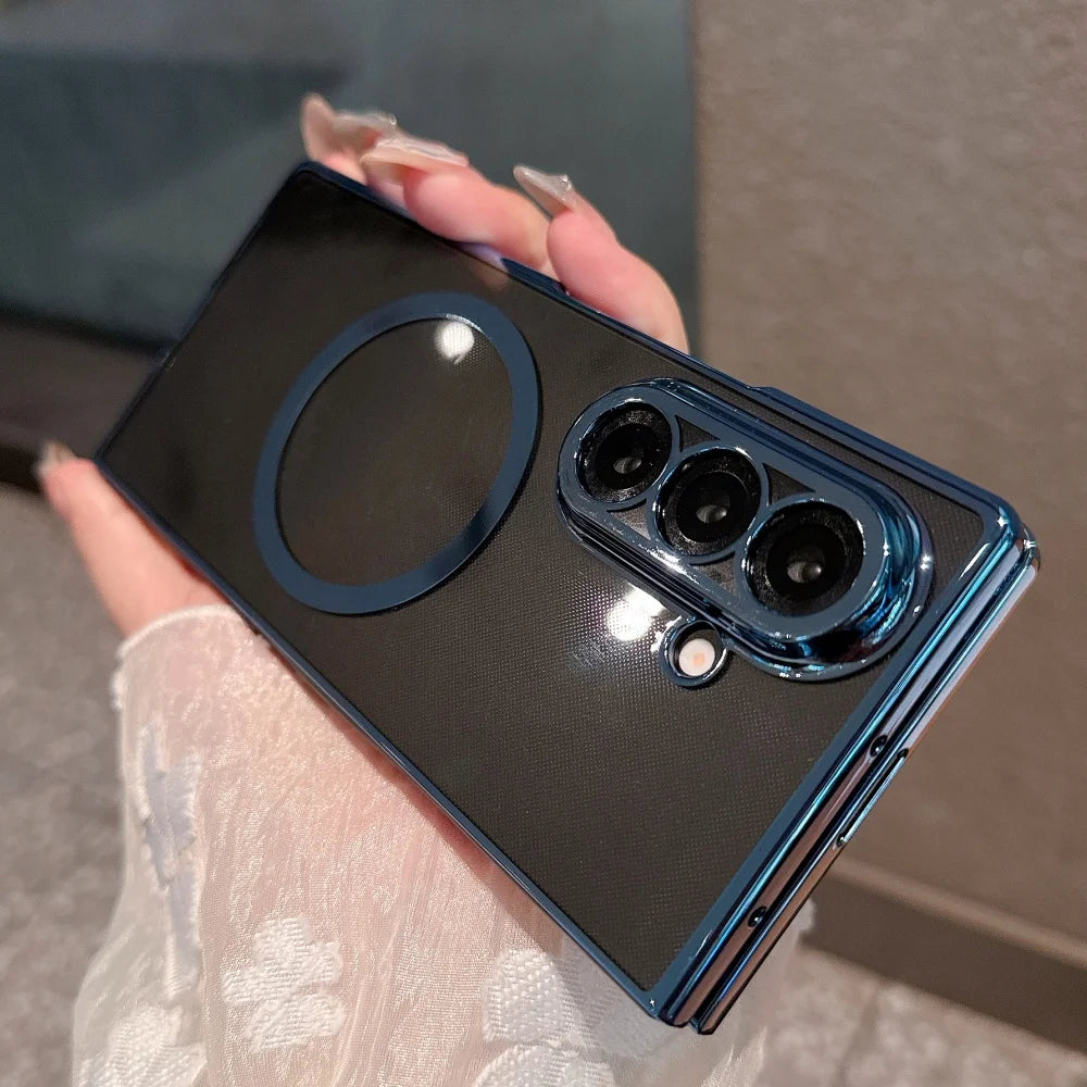 Magnetic clear soft silicone case galaxy z fold - product image