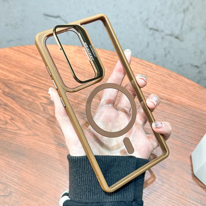 Magnetic fold lens holder transparent wireless charging case samsung - product image