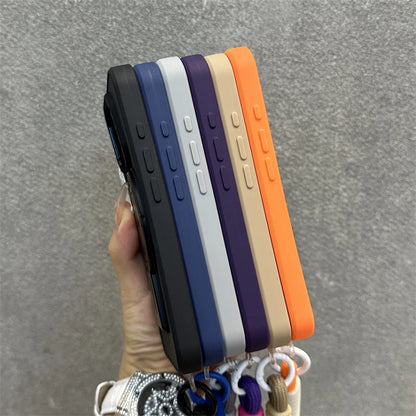Magnetic fold stand wrist strap matte case - product image