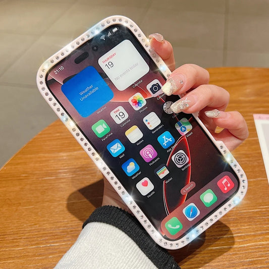 Magnetic glitter rhinestone hard cover - product image