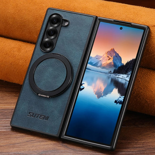 Magnetic leather case bracket holder shockproof samsung z fold - product image