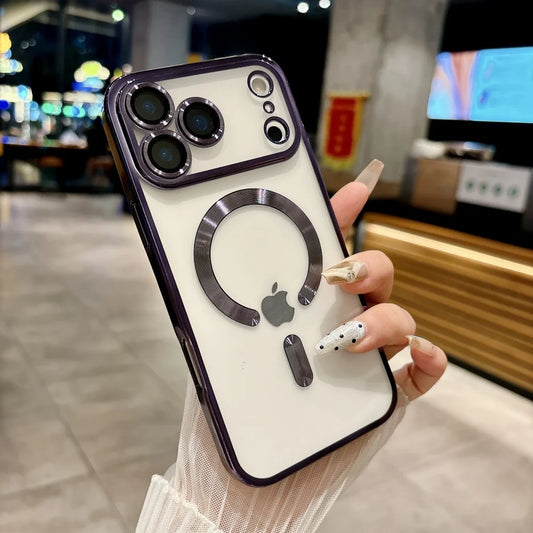 Magnetic magsafe clear camera protector - product image