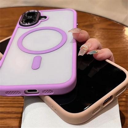 Magnetic metal lens protection phone case - product image