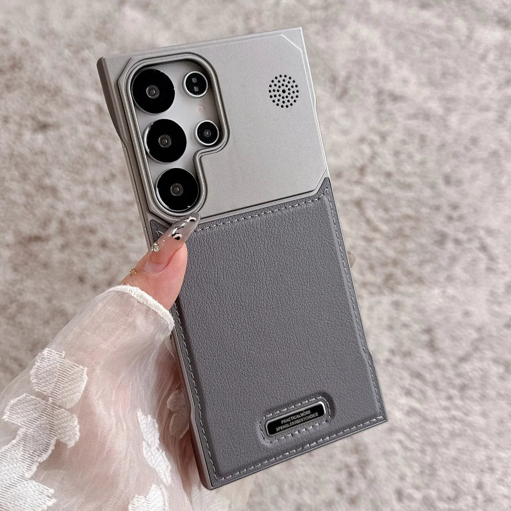 Magnetic pu leather aromatherapy wireless charging case samsung - product image