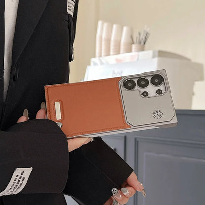 Magnetic pu leather aromatherapy wireless charging case samsung - product image