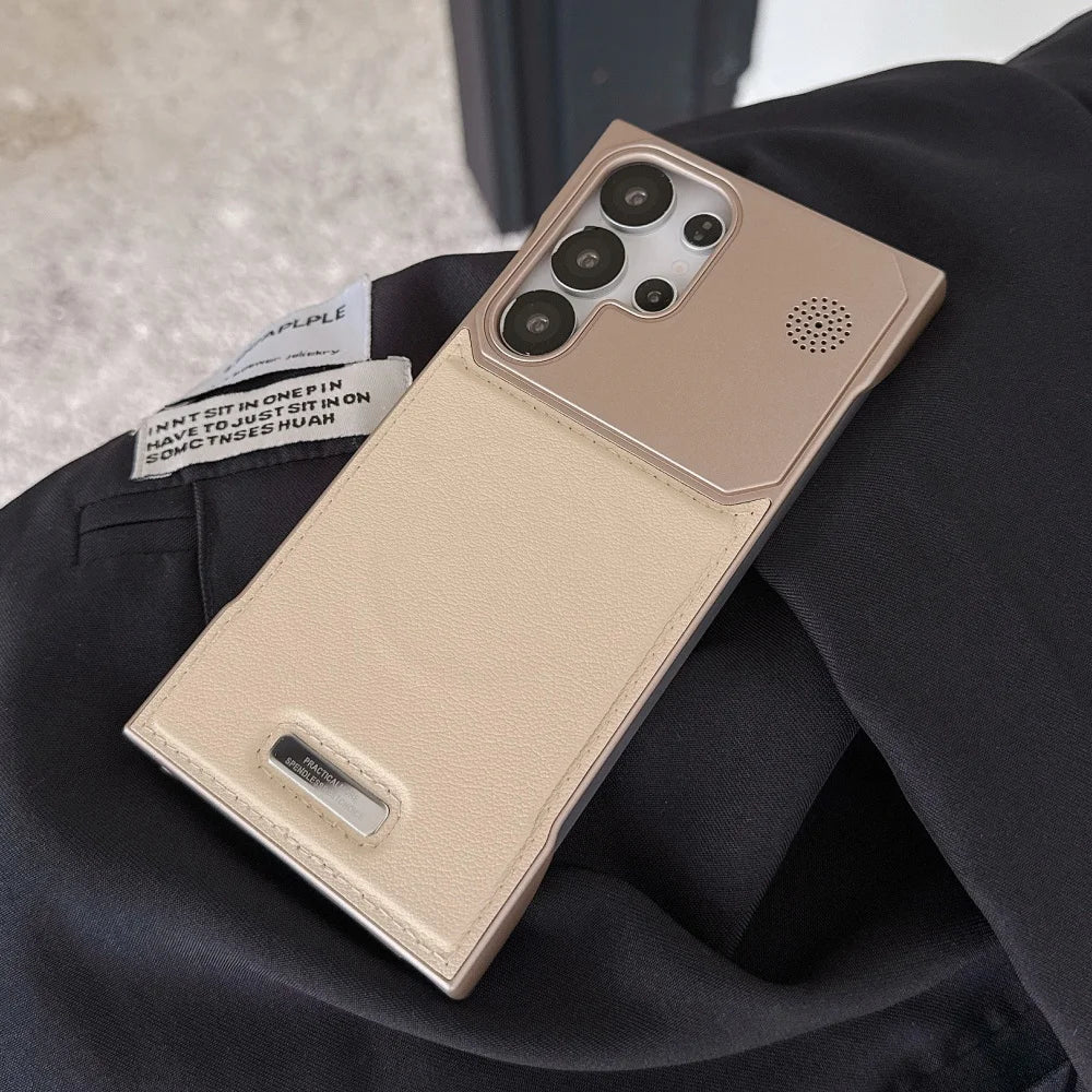 Magnetic pu leather aromatherapy wireless charging case samsung - product image