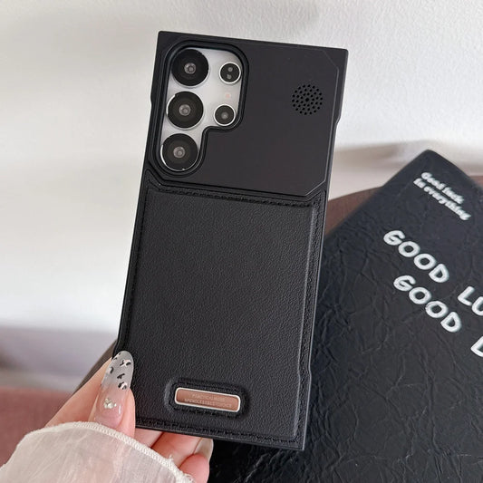 Magnetic pu leather aromatherapy wireless charging case samsung - product image