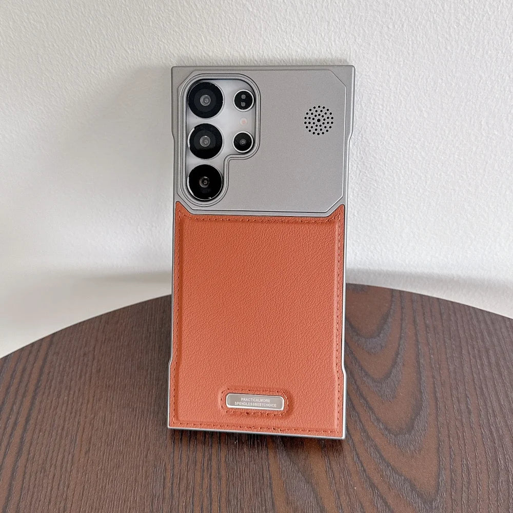 Magnetic pu leather aromatherapy wireless charging case samsung - product image