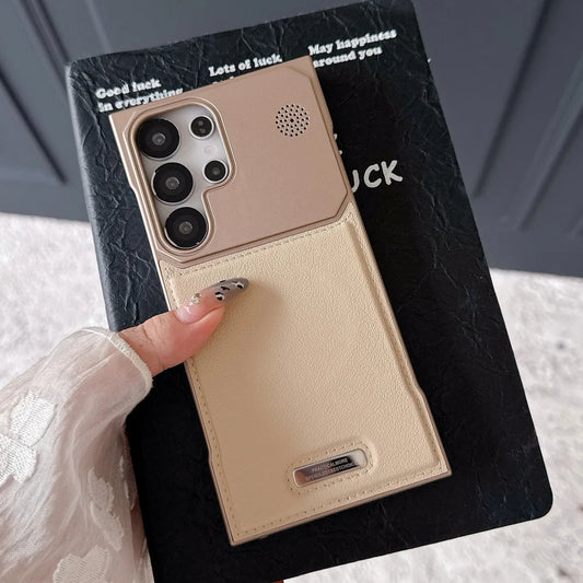 Magnetic pu leather aromatherapy wireless charging case samsung - product image