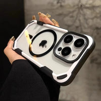 Magnetic Shockproof Transparent Acrylic Armor Case