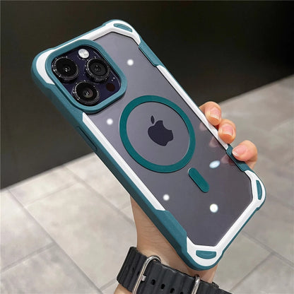 Magnetic shockproof transparent acrylic armor case - product image