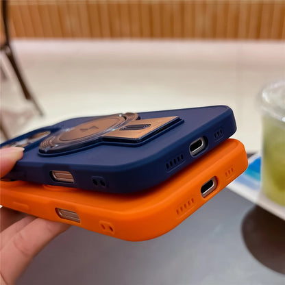 Magnetic stand holder matte silicone case - product image