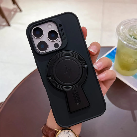 Magnetic stand holder matte silicone case - product image