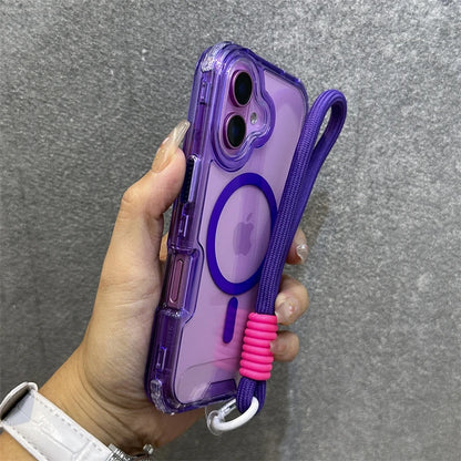 Magnetic transparent wrist strap candy armor case - product image