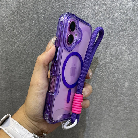 Magnetic transparent wrist strap candy armor case - product image