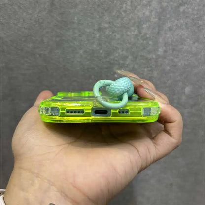 Magnetic transparent wrist strap candy armor case - product image