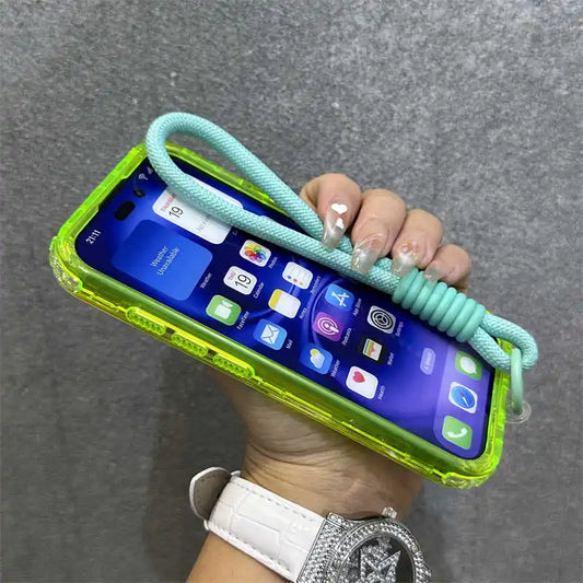 Magnetic transparent wrist strap candy armor case - product image
