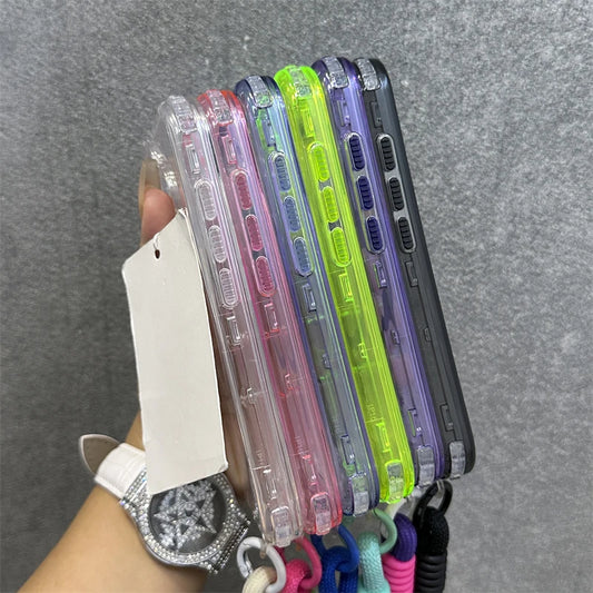 Magnetic transparent wrist strap candy armor case - product image