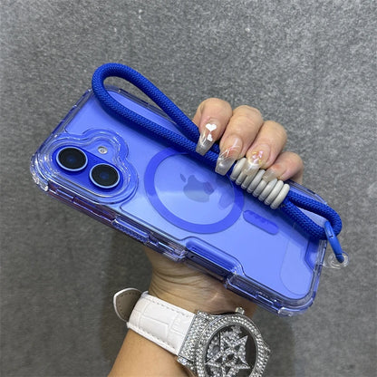 Magnetic transparent wrist strap candy armor case - product image