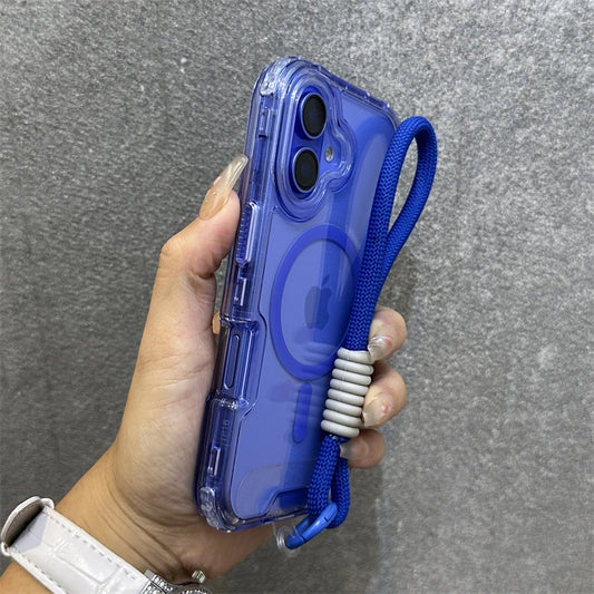 Magnetic transparent wrist strap candy armor case - product image