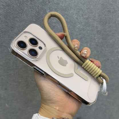 Magnetic wrist strap lanyard transparent shockproof case - product image