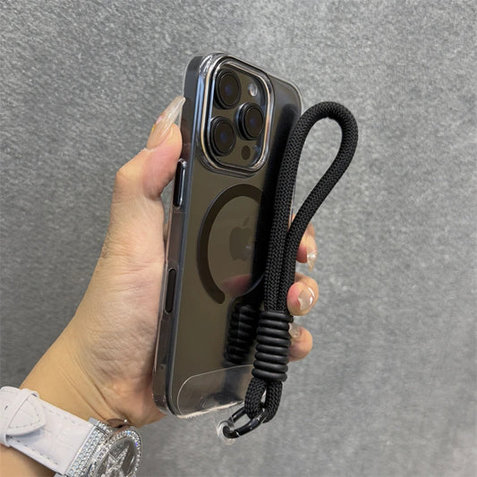 Magnetic wrist strap lanyard transparent shockproof case - product image