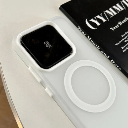 Matte clear magnetic wireless charging bumper case - product image