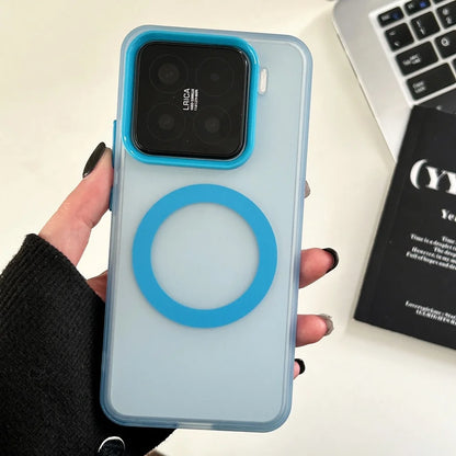 Matte clear magnetic wireless charging bumper case - product image