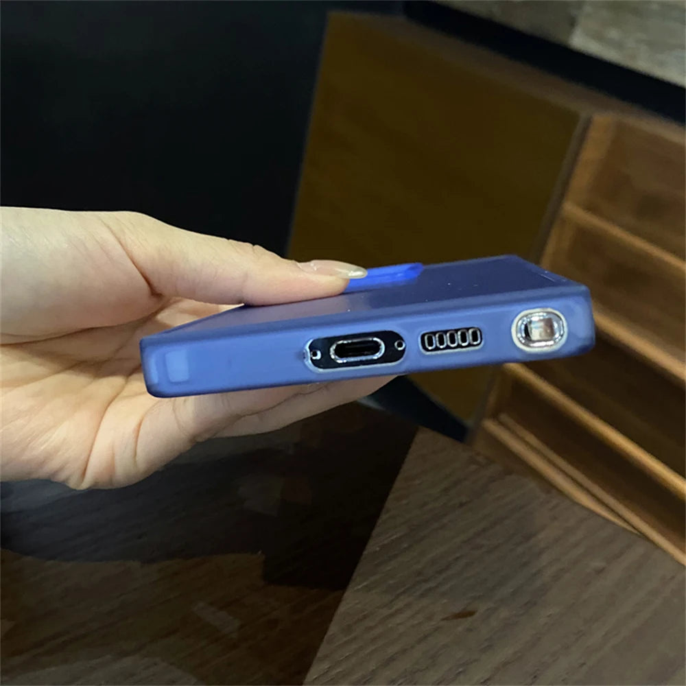 Matte gradient laser shockproof hard bumper phone case samsung - product image