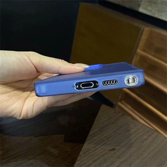 Matte gradient laser shockproof hard bumper phone case samsung - product image