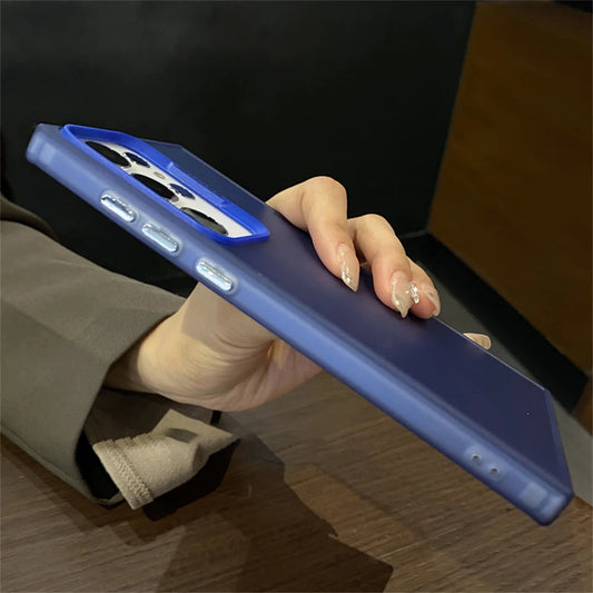 Matte gradient laser shockproof hard bumper phone case samsung - product image