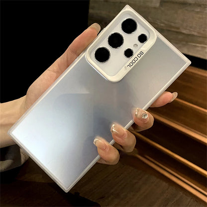 Matte gradient laser shockproof hard bumper phone case samsung - product image