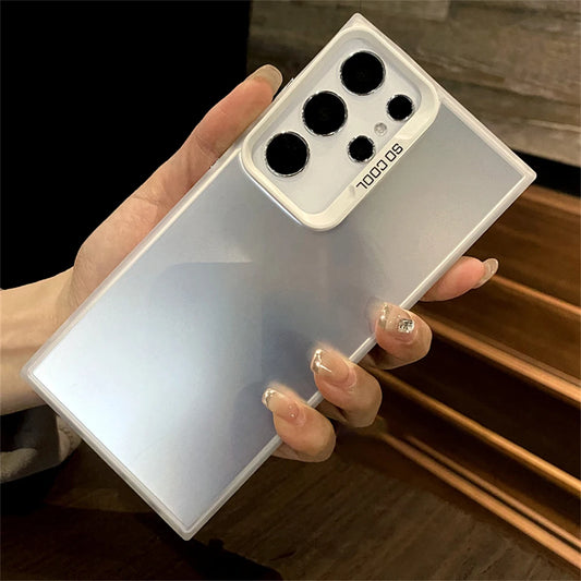 Matte gradient laser shockproof hard bumper phone case samsung - product image