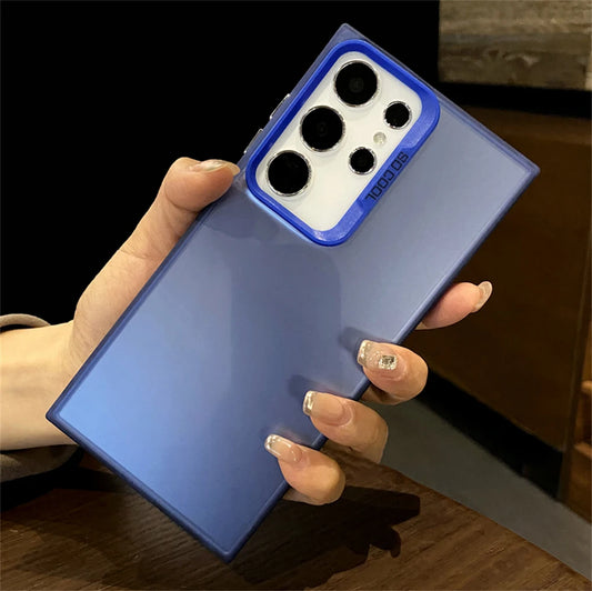 Matte gradient laser shockproof hard bumper phone case samsung - product image